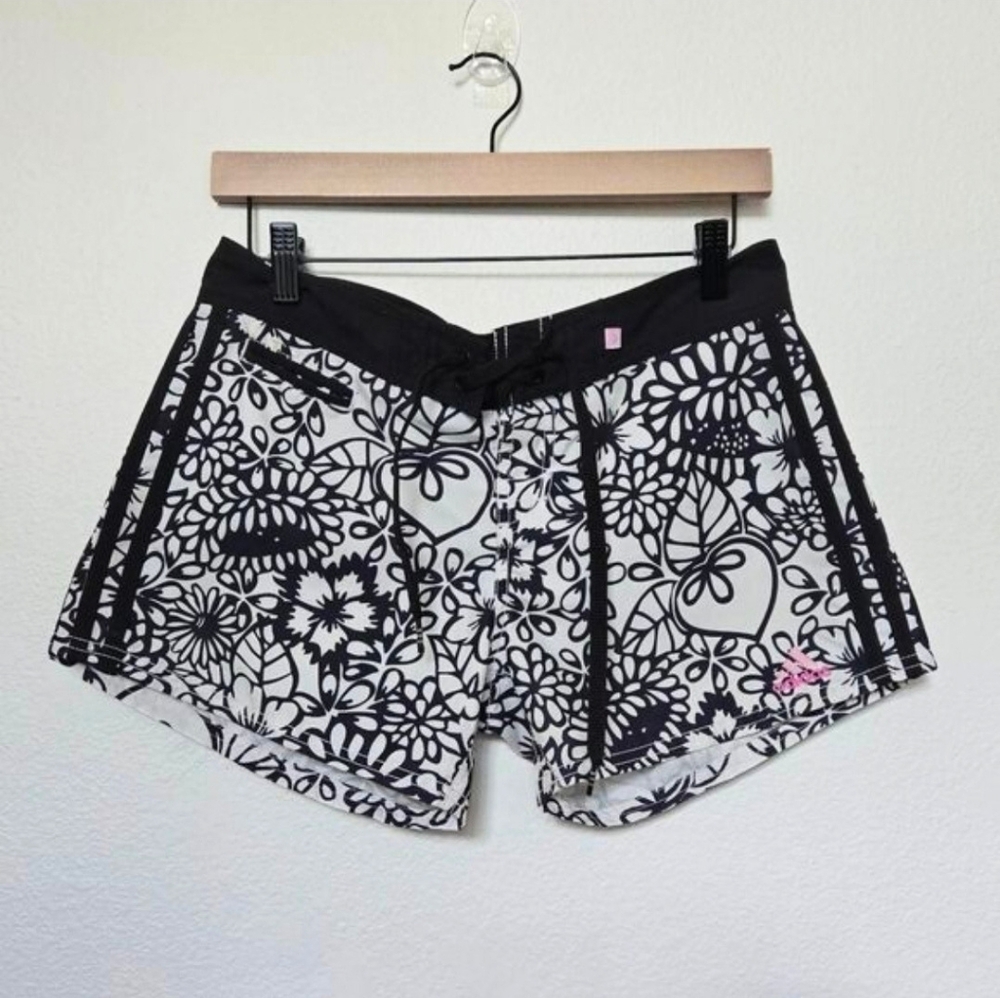 Vintage Y2K Adidas Floral Hawaiian Swim Low Rise Shorts